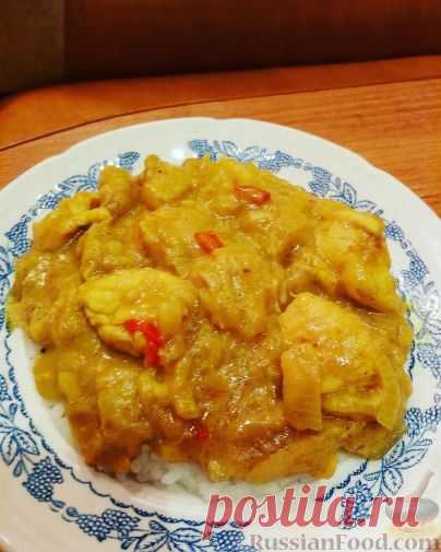 Карри из курицы, с бананами