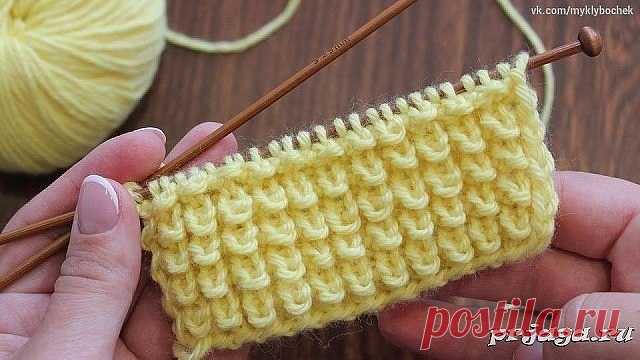 Узор Кукурузка спицами