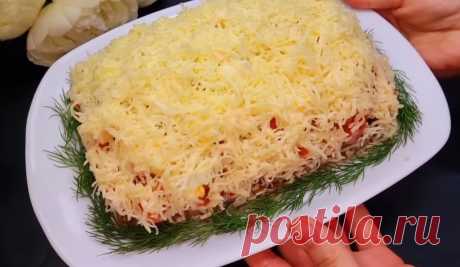 Настоящий мужской восторг - салат "Султан Сулейман"