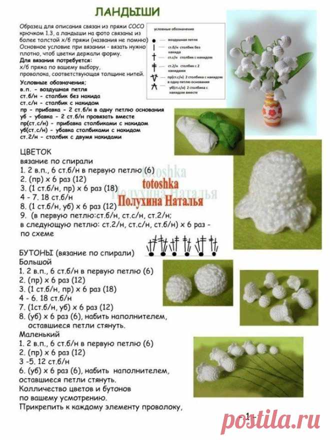Я люблю ВЯЗАНИЕ    ЛАНДЫШИ
