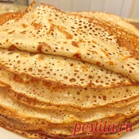 Блины на кипятке / Простые рецепты