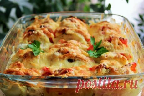 Запеканка из кабачков с курицей 
на 100грамм - 53.33 ккалБ/Ж/У - 7.32/0.98/3.31 

Ингредиенты: 
Куриное филе - 500 г 
Показать полностью…