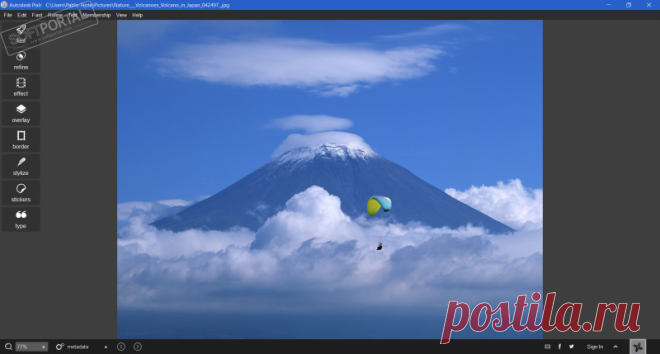 Autodesk Pixlr Autodesk Pixlr - мощный графический редактор, который отличается простотой использования и множеством доступных функций и инструментов для обработки изображений и фотографий