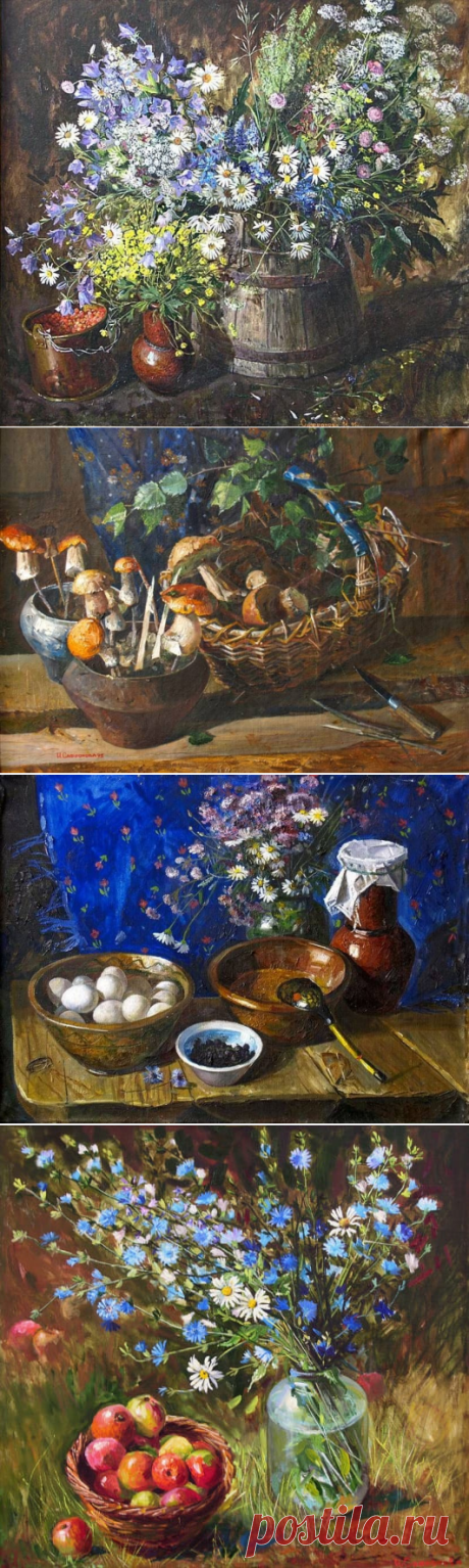 "Деревенские мотивы" Художник Инесса Сафронова.