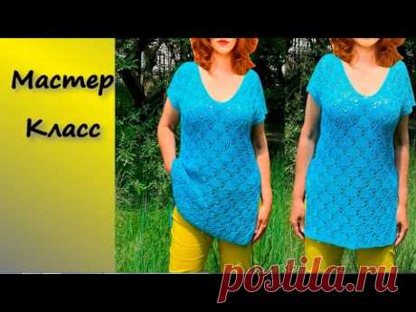 Мастер Класс/Связалась новая туника - эффект потрясающий/Совершенно простой крой, без заморочек