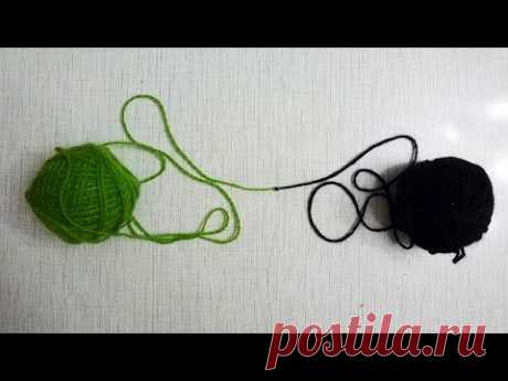 Как завязать ткацкий узел, который проходит в игольное ушко