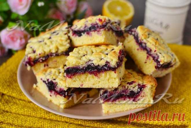 Песочное тесто, рецепт для пирога с вареньем