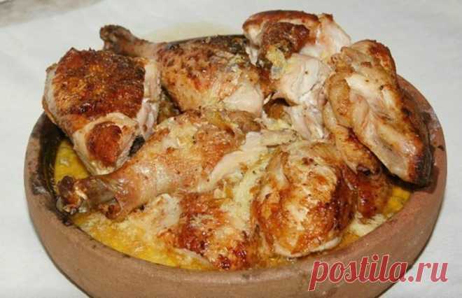 Чкмерули — грузинский рецепт очень вкусной курочки - СУПЕР ШЕФ