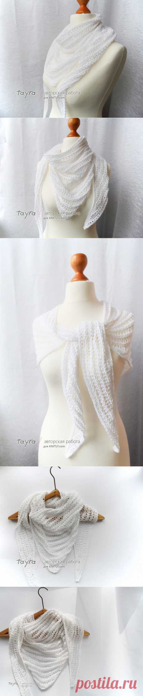 Шаль-платок Air  /  KNITLY.com - блог о рукоделии, мастерклассы