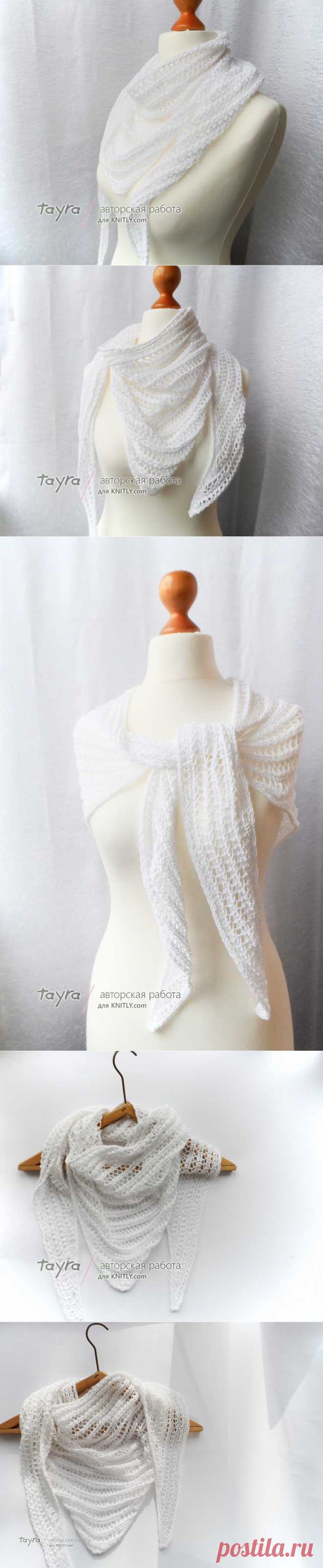 Шаль-платок Air  /  KNITLY.com - блог о рукоделии, мастерклассы