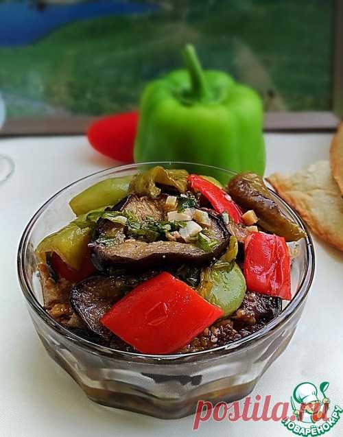 Маринованные баклажаны с перцем 