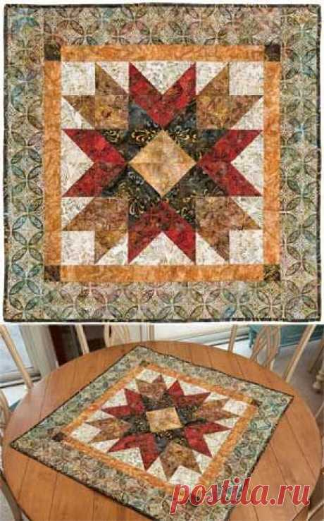 KeepsakeQuilting Bali Addisons Star Wall Or Table Quilt Kit