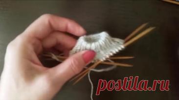 Полая резинка на круговых спицах 3 варианта