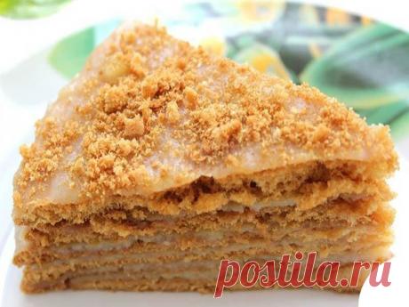 Медовик с заварным кремом