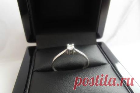 Lovely Real Natural Diamond Solitaire Ring UK Size N | eBay