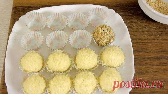 Закуска 'Раффаэлло и Ферреро' Пошаговый рецепт закуски для праздничного стола.