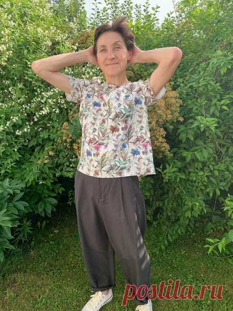 Блузка "Лето. Луг. Лен" / Наталья Каминская / 20.06.2021 / Фотофорум на BurdaStyle.ru