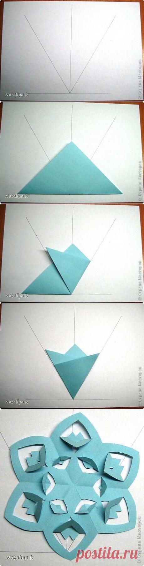 Простой способ изготовления потрясающих снежинок!