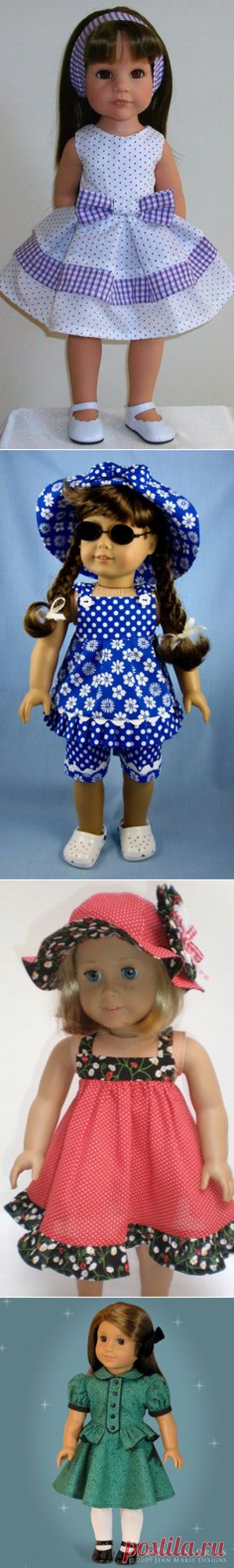 (30) Yellow sundress for 18 dolls or American Girl by mydollyscloset1 | My sewing