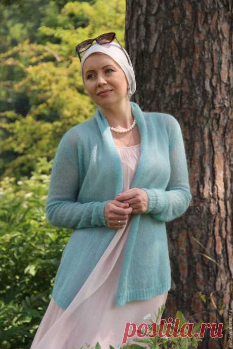 Кардиган "Аквамарин" – купить в интернет-магазине на Ярмарке Мастеров с доставкой Кардиган &quot;Аквамарин&quot; - купить или заказать в интернет-магазине на Ярмарке Мастеров | Аквамарин-цвет морской прохлады и покоя.  При&hellip;
