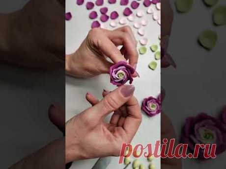 Как я создавала серьги с розами #лепка #diy #cernit #творчество