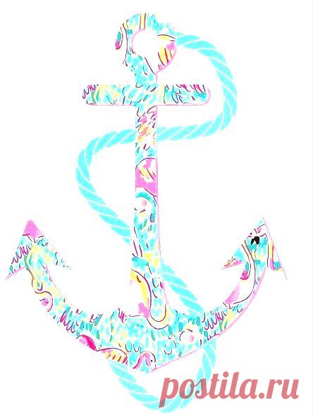 Lilly print anchor. So chic! | pattern