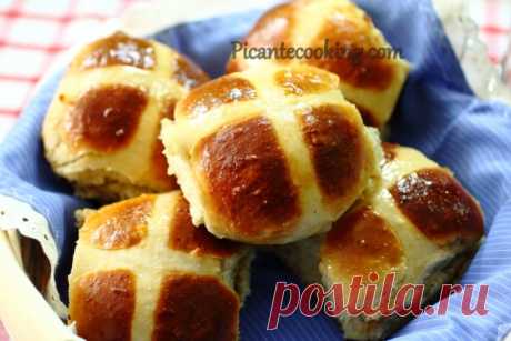 Английские "крестовые" булочки (Hot Cross Buns) | Picantecooking