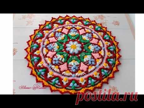 Коврик "Ромашковый". Часть 1