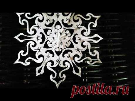 How to make a paper snowflake СНЕЖИНКА ИЗ БУМАГИ КАК ВЫРЕЗАТЬ СНЕЖИНКУ 5 How to cut snowflakes