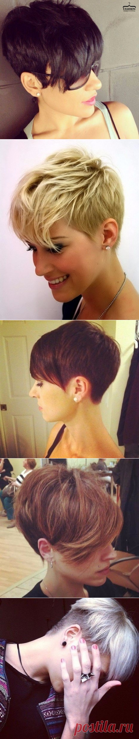 Модные короткие стрижки Гарсон