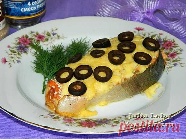 Рыбные стейки под сырной корочкой