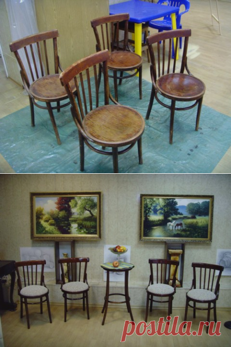 Переделка старых стульев