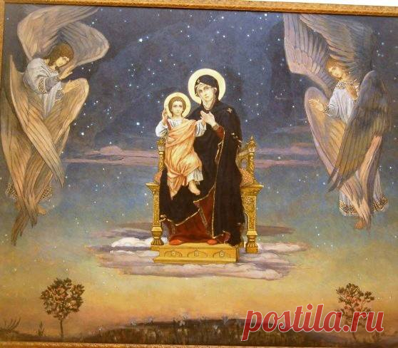 Դուռն արքայության,Լույս լքյալների ևապավենը վհատյալների, 
Դեղն հիվանդների և կյանքը նրանց,որ ննջեցյալ են 
Որբի համար հայր ,մայր՝ երեխեքին: 
Տապանակ Աստծո,տախտակ Տերունի սուրբ կտակների, 
Ծաղկած գավազան ,ջրհոր կենդանի, 
Փակված Դուռ, կյանքի քարտեզ կնքված, 
Հարսն Երկնավորի և լեռ Վիմածին , 
Ամպ լուսավորող Փեսայածին Կույս. 
Լույսի սյուն մարդկանց ՝ծաղիկ ծիրանի, 
Վարդ բուրաստանի, երկնային րքում, 
Նռներ և , խնձոր, որպես դեղորայք հիվանդին 
Տրվող, 
Այգի ցանկալի ևԱստվածատունկ դրախտ աշխարհին,