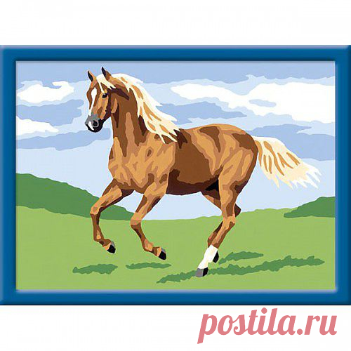Набор для раскрашивания по номерам Жеребёнок б/с