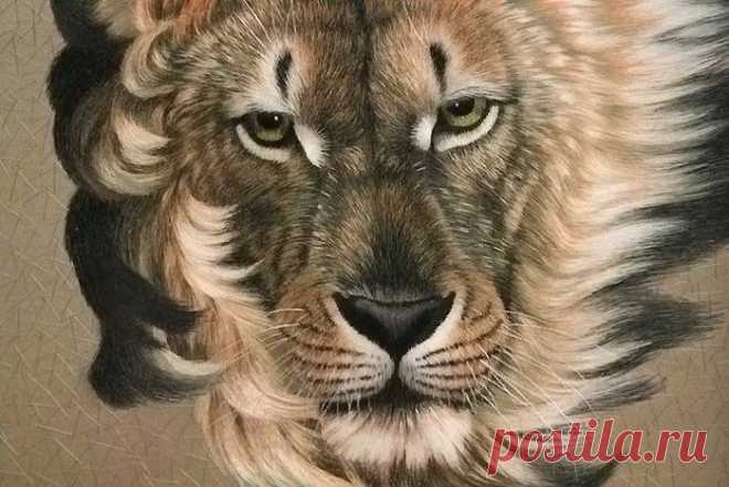 Оригинал схемы вышивки «Лев» - Вышивка крестом