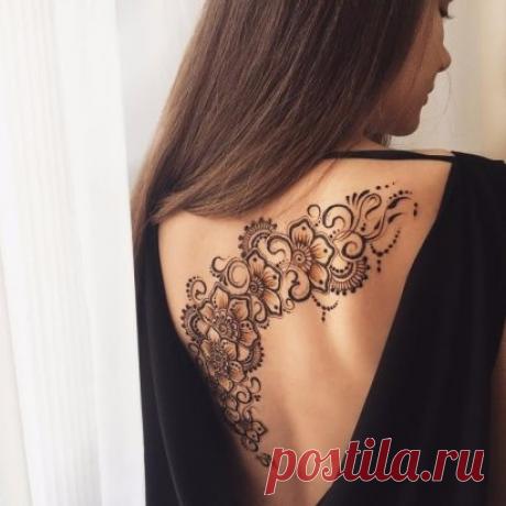 Нежный рисунок хной. Нравится?