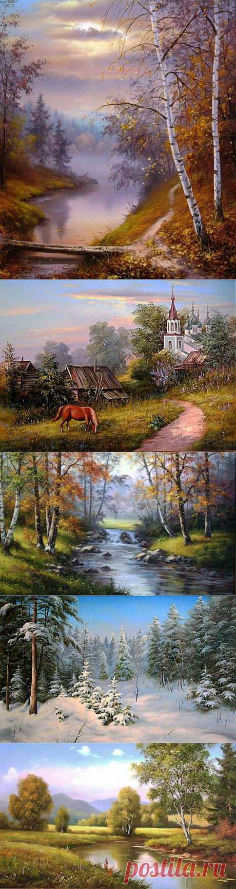 (+1) - Современные художники. Пейзажи. Slobodan Trpevski | Искусство