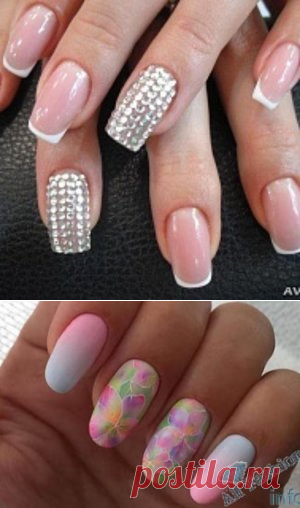 Розовый гель лак, фото новинок маникюра — Модно / Nemodno