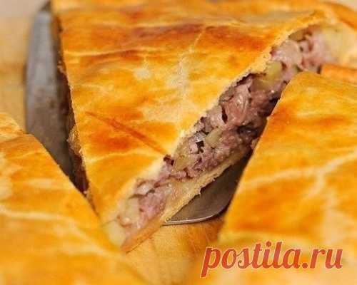 Нежный пирог с мясом