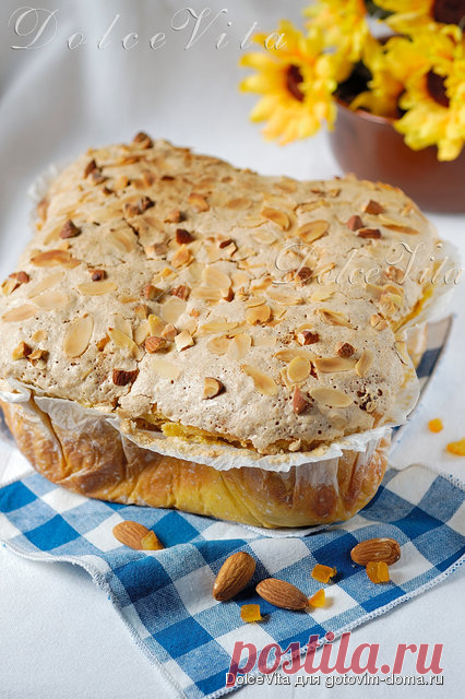 Итальянский пасхальный кулич Colomba (на закваске) •