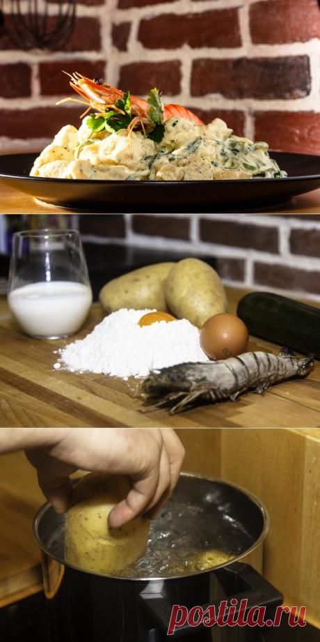 Чудесное итальянское блюдо – ньокки с соусом из креветок &amp;#8212; Вкусные рецепты