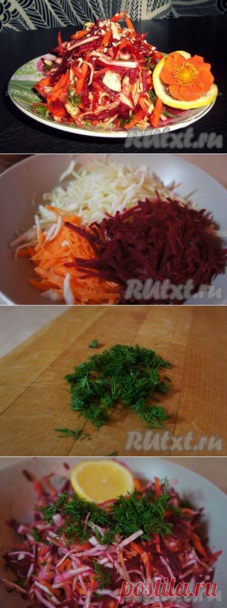 Салат щётка - простой рецепт