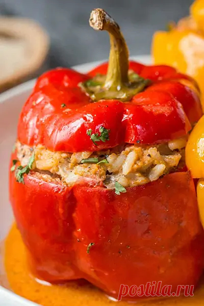 Очень вкусный фаршированный болгарский перец – пошаговый рецепт