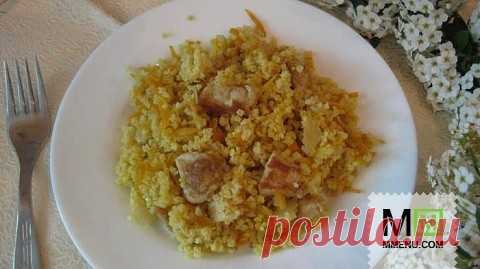 Пшенная каша с мясом и овощами