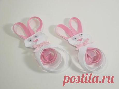 ▶ How To Make a Bunny Hair Clip - YouTube