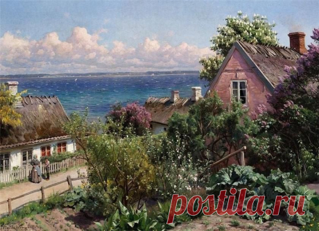 The Athenaeum - Summer day in Aalsgaarde (Peder Mork Mønsted - )