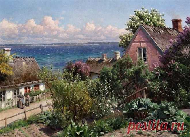 The Athenaeum - Summer day in Aalsgaarde (Peder Mork Mønsted - )