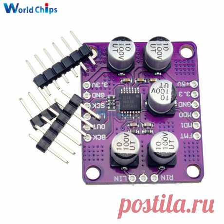 1 компл. PCM1808 105dB SNR аудио стерео АЦП несимметричные аналоговые Вход декодер 24bit Усилители домашние доска плеер модуль Новые купить на AliExpress