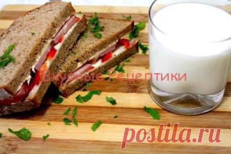 Бутерброд с ветчиной и сыром риккота. Рецепты с фото. | Вкусные Рецептики