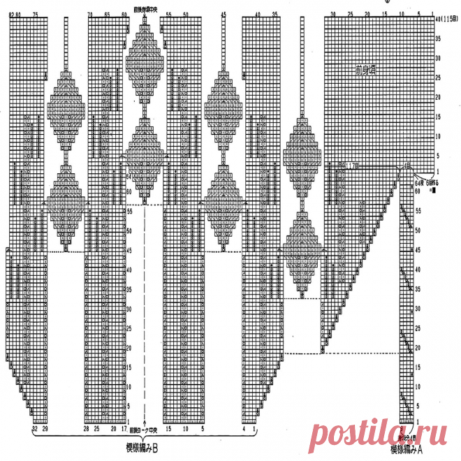 Японская кокетка: 5 ажурных моделей из японских журналов по вязанию | Вязание с Paradosik_Handmade | Дзен